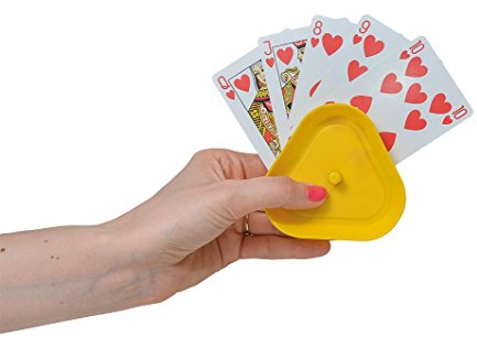 Spielkartenhalter Kartenhalter 4er-Pack bunt für max 35 Karten
