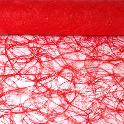 Sizoweb Tischband Feuerrot 25 Meter lang 30cm breit