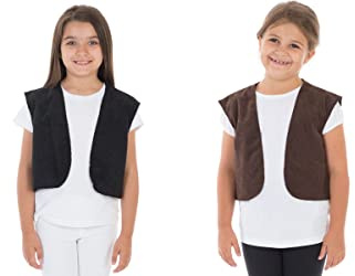 Charlie Crow Black waistcoat for kids 3-8 years.