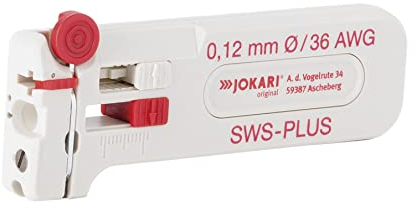 Jokari 40015 Mini-Präzisions-Abisolierwerkzeug SWS-Plus 012 zum Entmanteln von Leitern und Litzen AWG 36, 0,12 mm Ø
