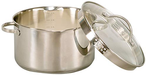 Krüger 101016 A Cocotte avec Bec Acier Inoxydable Argent 16 cm