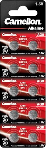 Alkaline-Knopfzelle CAMELION AG8 1,5V, 10er-Blister