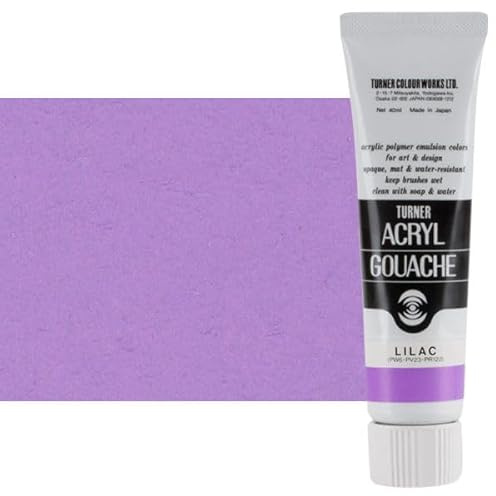 Turner Colour Works Acryl Gouache Artist Acrylic Paint - Single 40 ml Tube - Lilac