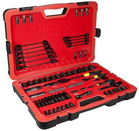 Stanley FMHT0-73022 Socket FM Wrench Set, Silver, 1/2/1/4-Inch, Set of 84 Piece