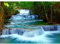 Runa Art Fototapete Wasserfall Vlies Modern Vlies Wohnzimmer Schlafzimmer - Made in Germany - 308 x 220 cm Grün Blau 9036010b