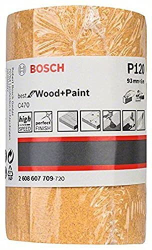 Bosch Professional C470 Schleifwalze Farbe für Holz(93 mm, 5 m, Körnung 120)