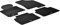 Travall Auto Gummimatten (4er Set) kompatibel mit Ix35 Tucson (2010-) / Kia Sportage (2010-2015) - Strapazierfähige Robuste Premium Auto Fußmatten Schwarz Pflegeleichte Gummifußmatten