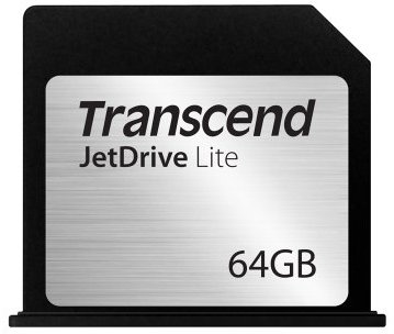 Transcend 64 Go Carte d'expansion pour Mac - mémoire - Compatible avec MacBook Air 13” (Fin 2010 - 2017) - TS64GJDL130