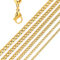 DonDon Herren Halskette Panzerkette Edelstahl goldfarben Länge 56 cm - Breite 0,6 cm