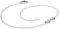 Chaîne de Cheville Symbole Infini en Argent 925/1000