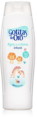 Gotitas de Oro Agua de Colonia Infantil - Baja en Alcohol - 750 ML