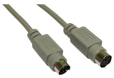 Cable-Core PS/2 Extension Cable 6 Pin Mini Din Male to Female Lead 3 Metres