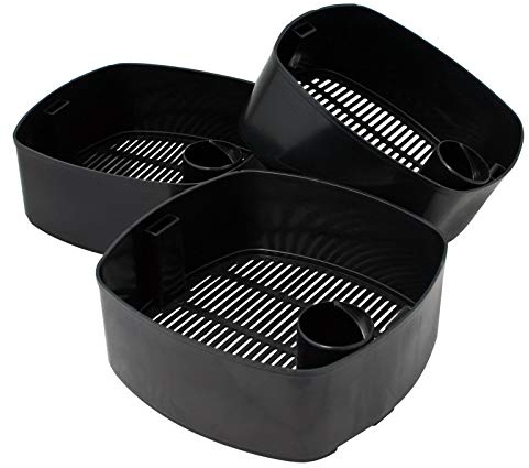 SunSun Ersatzteil für HW-303 Aquarium Außenfilter - 3 Filterkörbe Innen für Filtermedium, Ersatz Filterkorb für Auqarien, Filterbehälter für Aquaristik