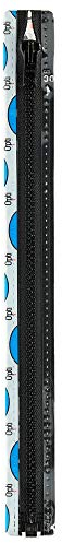 Opti P60-35-00000 Reißverschluss, 100Prozent Polyester, 00000 Schwarz, 35cm