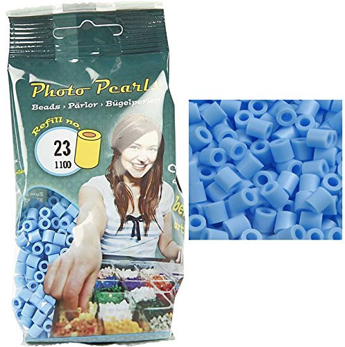 NEU Nabbi Bügelperlen 5mm 1100 St. pastellblau(23)
