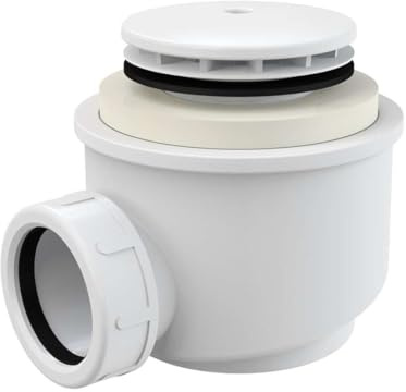Dusche Ablaufgarnitur DN 50 Ablaufbogen Geruchsverschluss Siphon Sifon Duschtassse Garnitur Weiss