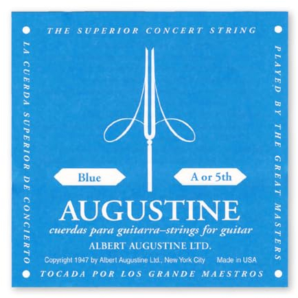 Augustine cuerdas guitarra clásica Classic - Blue Label tensión alta A5w alto .036/0,91mm