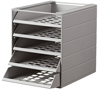 Durable Schubladenbox Idealbox Basic 5, 1 Stück, grau, 1712003050