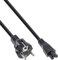 InLine 16656X - Cable AC para portátil (3-Pin, 1,8m), Color Negro