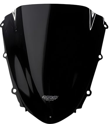 MRA Racingscheibe R schwarz CBR 1000 RR SC57 | Racingscheibe, Länge 350 mm, Breite 330 mm, E-Zulassung kompatibel mit Honda CBR 1000 RR Fireblade SC57 2004-2007