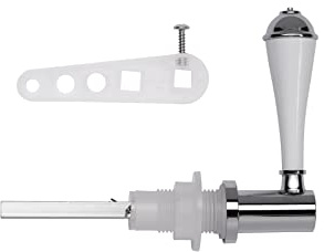 Croydex Classic Cistern Lever, Chrome/White