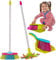 The Magic Toy Shop 4-Piece Kids Cleaning Set – Includes Broom, Mop, Hand Brush & Dustpan – Bright Colours & Perfect Size for Small Hands – Ideal Role Play Toys for Children Aged 3 and Above