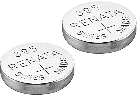 Renata Watch Battery Swiss Made Renata 395 or SR927SW Or AG7 1.5V Fast Ship (2 x 395 or SR927SW)