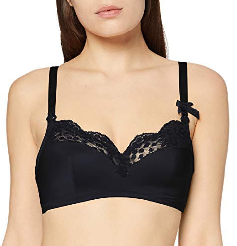 Cache Coeur Soutien-Gorge de Grossesse et d'allaitement Lollypop Noir