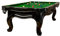 Billiard-Royal Billardtisch Pooltisch Modell Piano 9 ft. mit hochwertigem K-55 Bandengummi und freier Tuchwahl, Tuchfarbe:Yellow Green