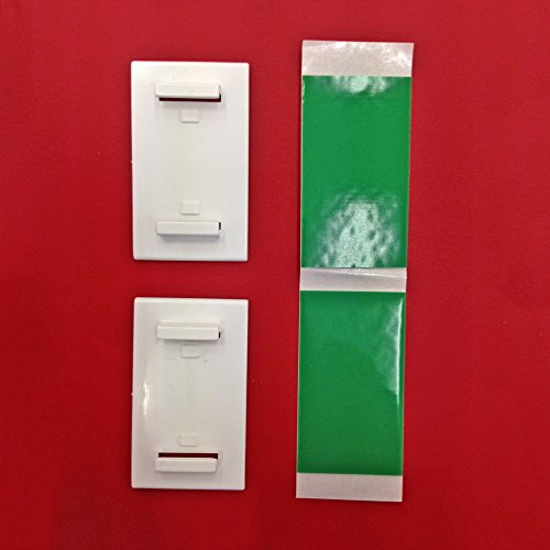 Easy-Shadow - 8 Stück Klebeplatten Träger selbstklebend für Duo-Rollos / Klemmfix-Rollos / Rollo / Verdunkelungsrollo / Easyfix-Rollo - Klebehalter Platte für Fensterrahmen Fensterflügel Montage ohne Bohren - weiß