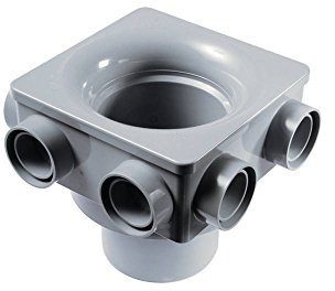 Osma-4s597g-pvc-u-110mm-6-boss-soil-manifold-grey