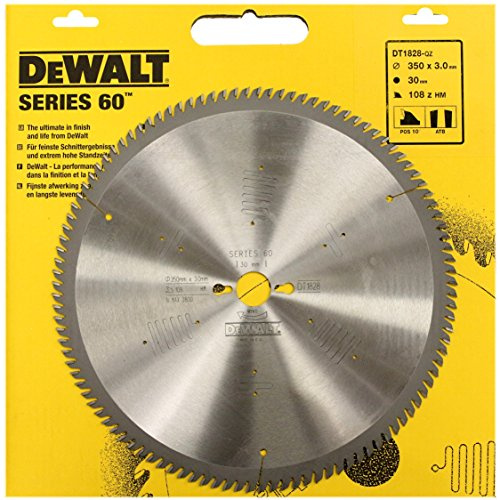 DEWALT DT1828 Series 60 350MM Circular Saw Blade 350 x 30 108T ATB POS 10°
