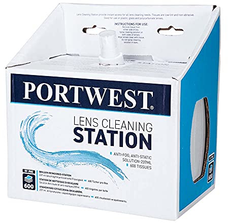 Portwest Lens Cleaning Station, Size: One Size, Colour: White, PA02WHR