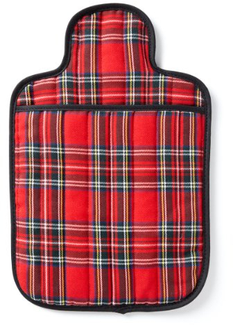 Hotties Microhottie Microwave Hot Water Bottle - Quilted Royal Stewart Tartan - Red
