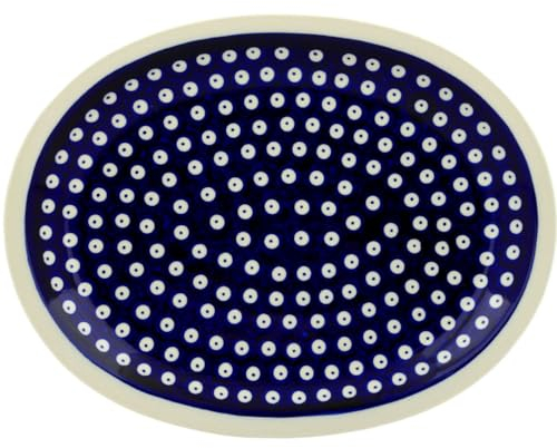 Bunzlauer Keramik Servierplatte Serviertablett Platte Teller oval 29,1x22,1x2,8 cm Dekor 42