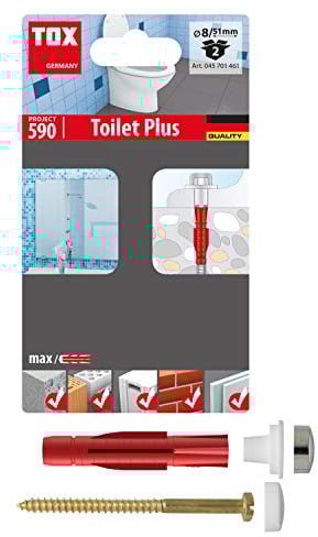 TOX Fissaggio WC Toilet Plus, 2 pz, 045701461