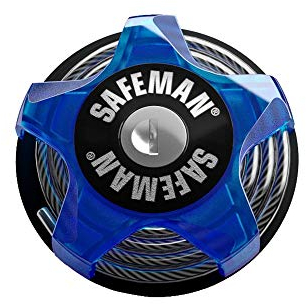 SAFEMAN Multifunktions-Kabelschloss Blau