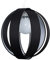 MiniSun | Modern Black Fabric Cocoon Globe Style Ceiling Light Shade | Pendant Lights, Home Décor & Improvement Essential