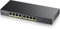 Zyxel Switch 8 ports Gigabit PoE | Gestion intelligente | Montage sur bureau, sur mur et sans ventilateur | 8 ports PoE+ avec une puissance de 70 Watts | |VLAN, IGMP, QoS| Garantie à vie [GS1900-8HP]
