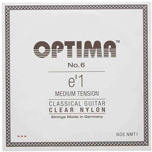 Klassikgitarre-Saiten No. 6 Special Silver Einzelsaite E1 Nylon medium NO6.NMT1