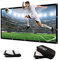 200 Inch Large Projector Screen Big 16:9 3D Portable Movie Screen Folding Projection Screen HD for Outdoor Indoor Home Theater Church with a Black Projector Bag