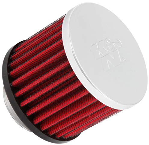 K&N Vent Air Filter/Breather: High Performance, Premium, Washable, Replacement Engine Filter: Flange Diameter: 1.375 In, Filter Height: 2.5 In, Flange Length: 0.4375 In, Shape: Breather, 62-1440