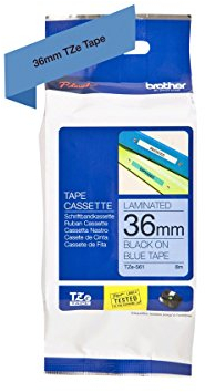 Brother TZE-561 Thermodirektdrucktechnologie Schwarz/Blau, Klein
