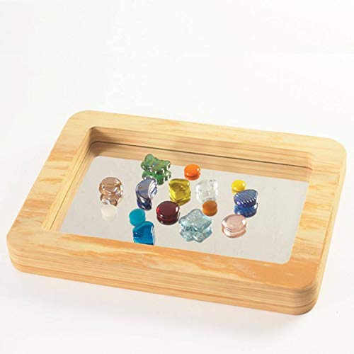 TickiT 72436 Wood Effect Softie Mirror Tray