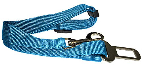 Furhaven Adjustable Pet Seat Belt for Cars & Standard Vehicles - Lagoon Blue, One Size