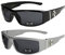 2er Pack Choppers 6608 X0 Sonnenbrillen Unisex Herren Damen Männer Frauen Brille - 1x Modell 01 (schwarz glänzend / schwarz getönt) und 1x Modell 06 (silber matt / schwarz getönt) - Modell 01 + 06 -