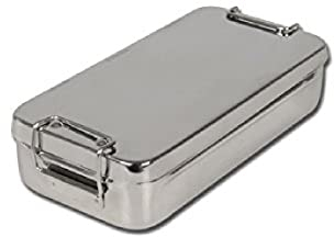 GIMA Caja de acero inoxidable con mango 20 cm x 10 cm x 4,5 cm, de Gima S.p.A referencia 26669