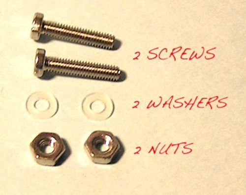 Plattenspieler-Montageschrauben-Set Muttern Schrauben 1/2 Zoll 14 mm für Headshell