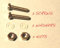 Plattenspieler-Montageschrauben-Set Muttern Schrauben 1/2 Zoll 14 mm für Headshell