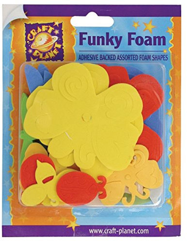 Craft Planet Butterflies/Dragonflies Shapes Funky Foam